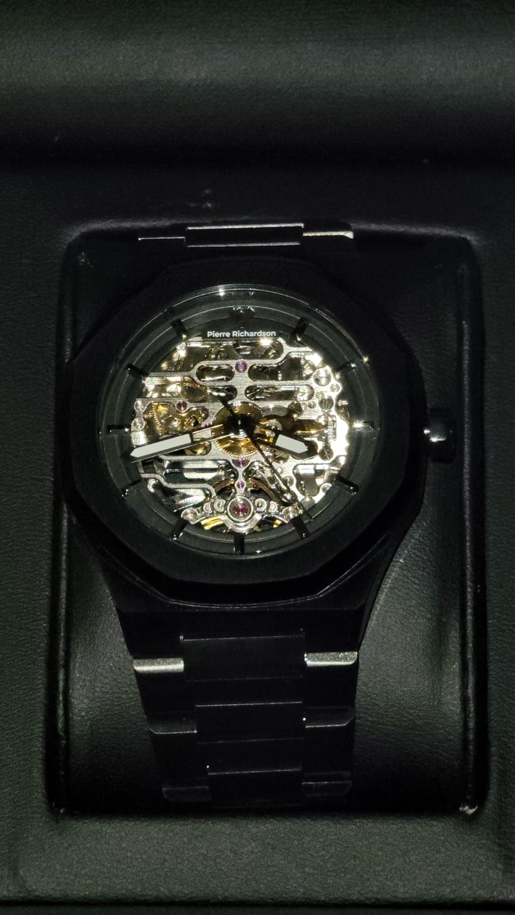 PIERRE RICHARDSON PR5721 Men's Skeleton Watch, Silver Stainless Steel, Automatic, 41mm, Sapphire, 5ATM customer photo 1