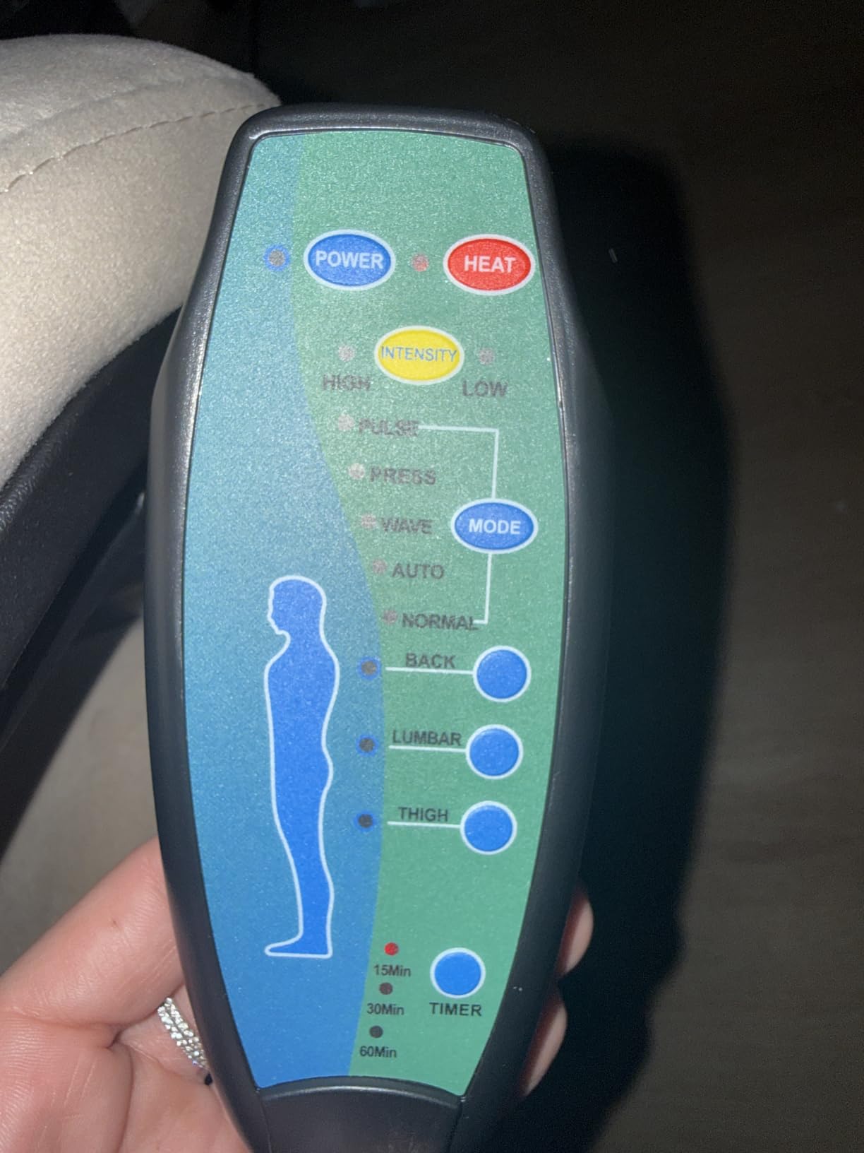 Massage Office Chair with Foot Rest 6 Points Vibration and Heat Home Office Desk Chairs for Heavy People 400lbs Reclining Managerial Chairs Ergonomic Executive Chair (Cream) customer photo 2