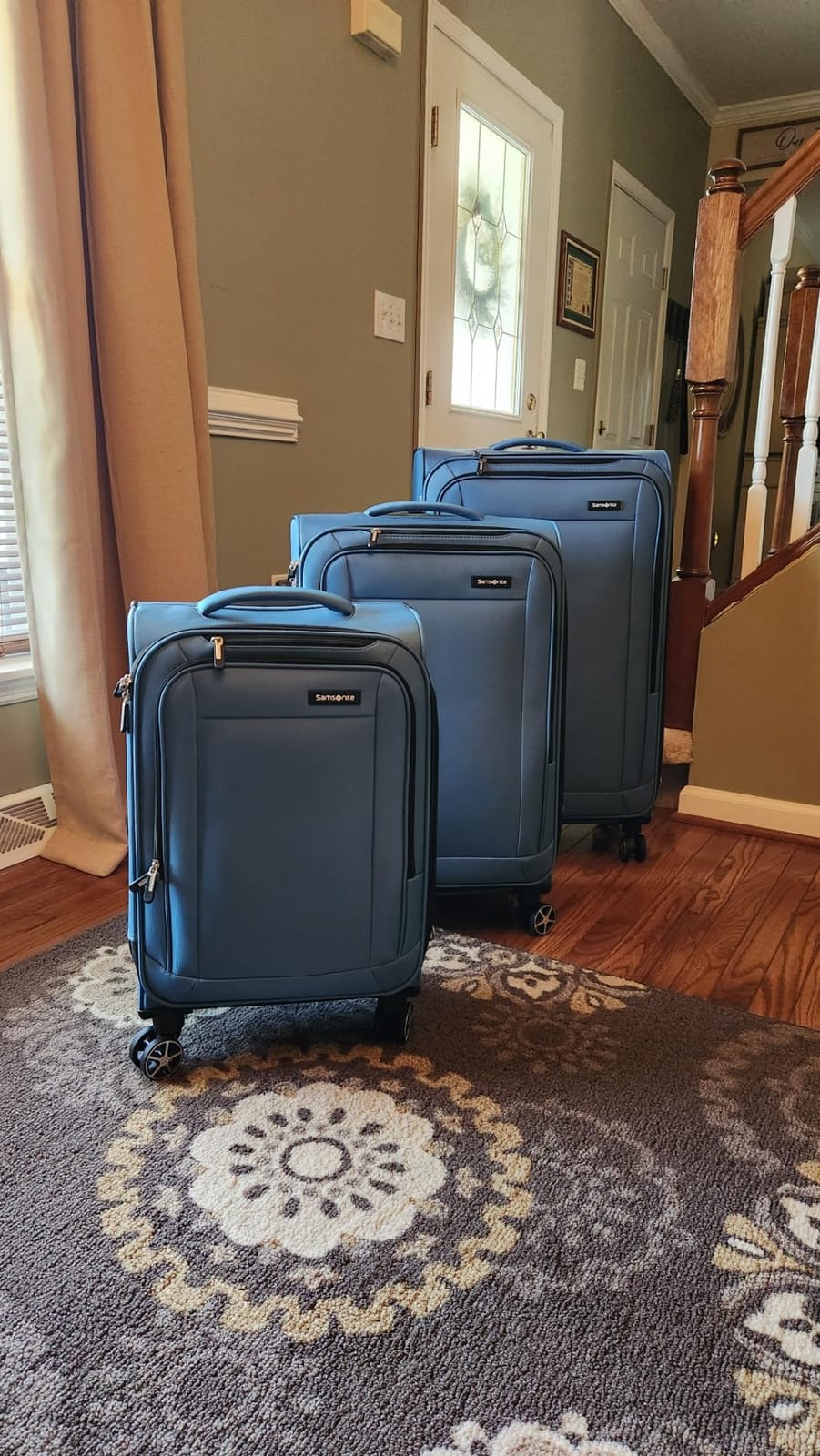 Samsonite Saire LTE Softside Expandable Luggage with Spinners, Olive Green, 3PC (CO/MED/LG) customer photo 2