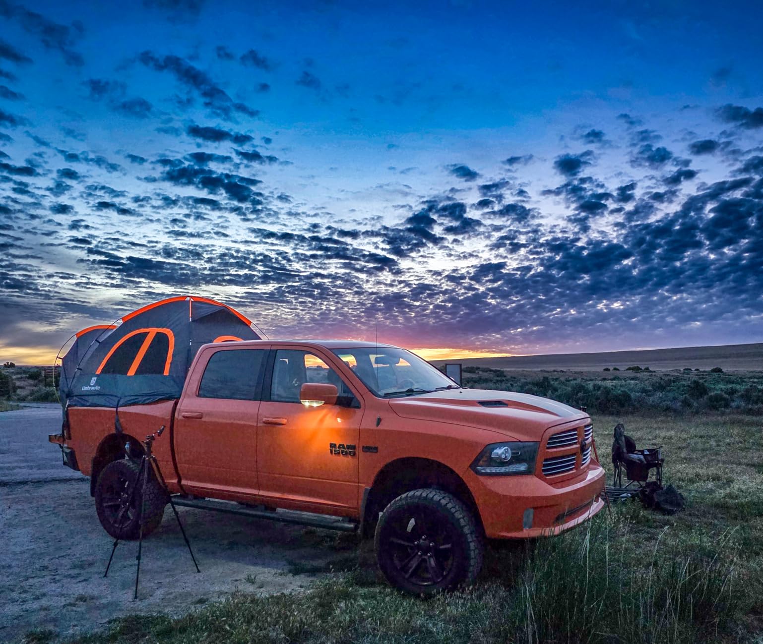 Truck Bed Tent 5.5-6ft: Easy Set Up Umburato Pickup Truck Tents for Camping, Waterproof PU3000mm Canopy for Truck Camper, Portable, Spacious for 2 Person Green customer photo 1