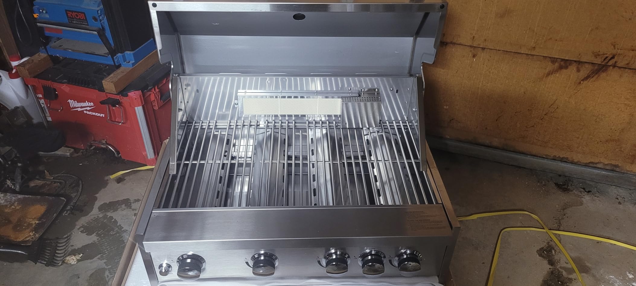 BODEGA Gas Grill Built-In Head, 30-Inch 5-Burner Propane Grill, LP Gas & Natural Gas Convertible, Heavy Duty 304 Stainless Steel 58000-BTUs BBQ Island Kitchen Gas Grill Outdoor Cooking. customer photo 1