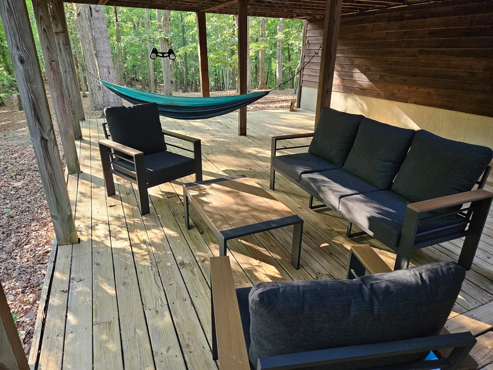 Aoxun Patio Furniture Set, Aluminum Outdoor Furniture with Oversized Seats | All Weather Outdoor Sectional with Washable 5