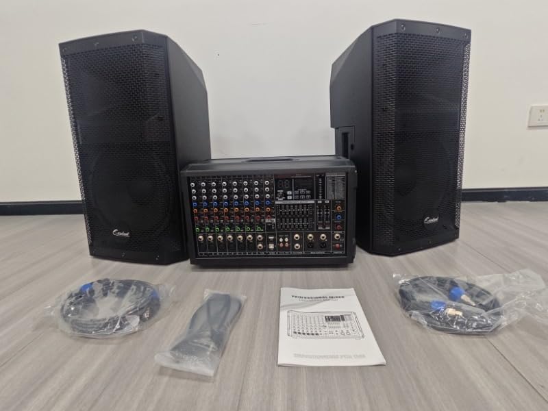 EXOTON MX-P12 Portable PA System with Dual 12