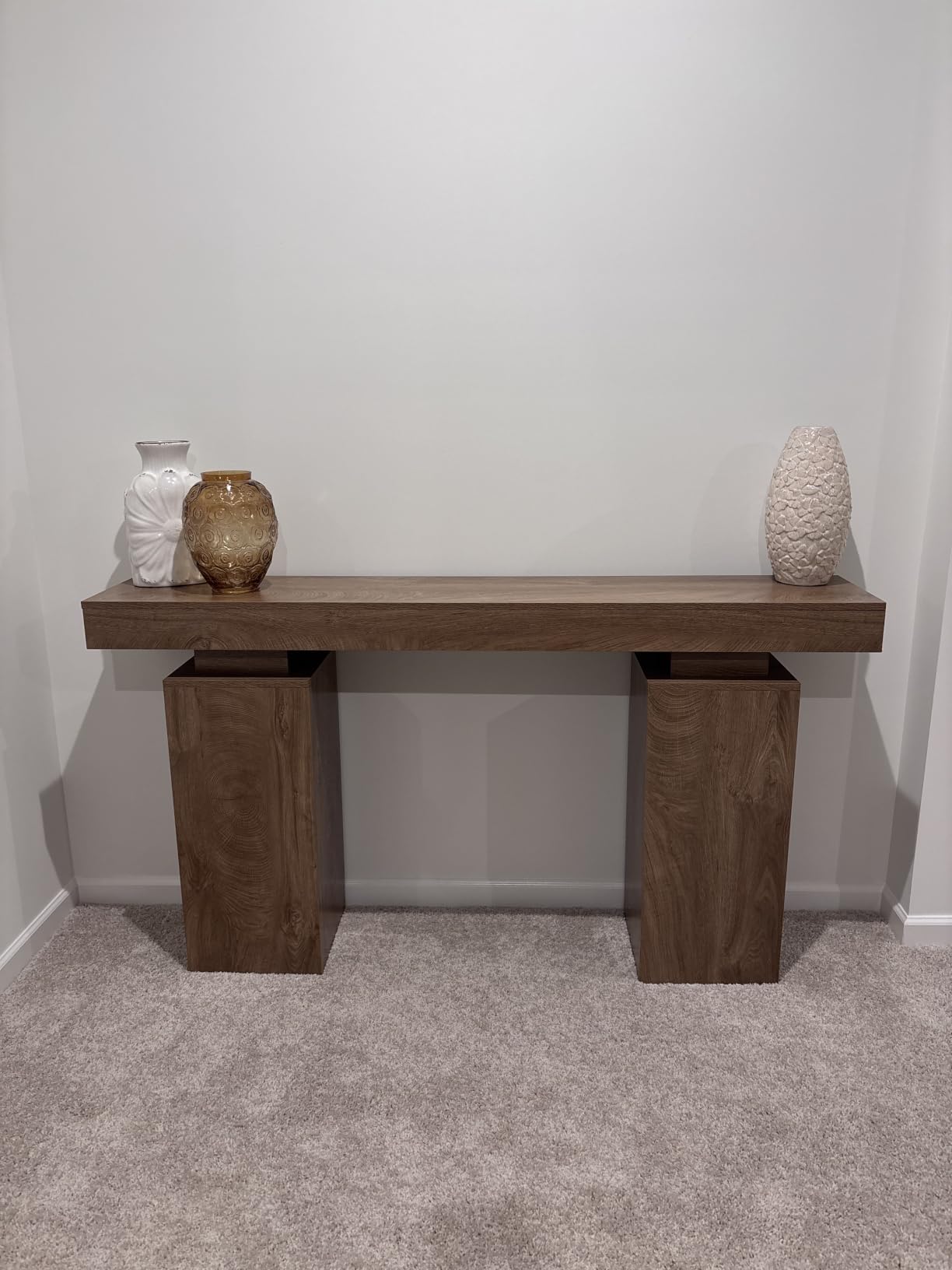 Tribesigns 63-Inch Long Console Table, Farmhouse Entryway Table Behind Couch, Wooden Foyer Stand Entry Station, Modern Hallway Accent Furniture for Living Room Decor, Entrance customer photo 2