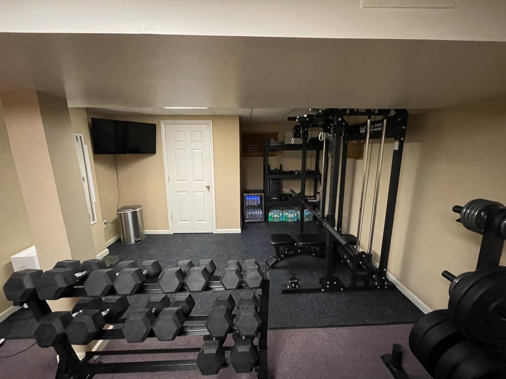 MAJOR FITNESS F22 Power Rack, 1600lbs All-in-One Squat Rack with Dual Pulley System customer photo 1