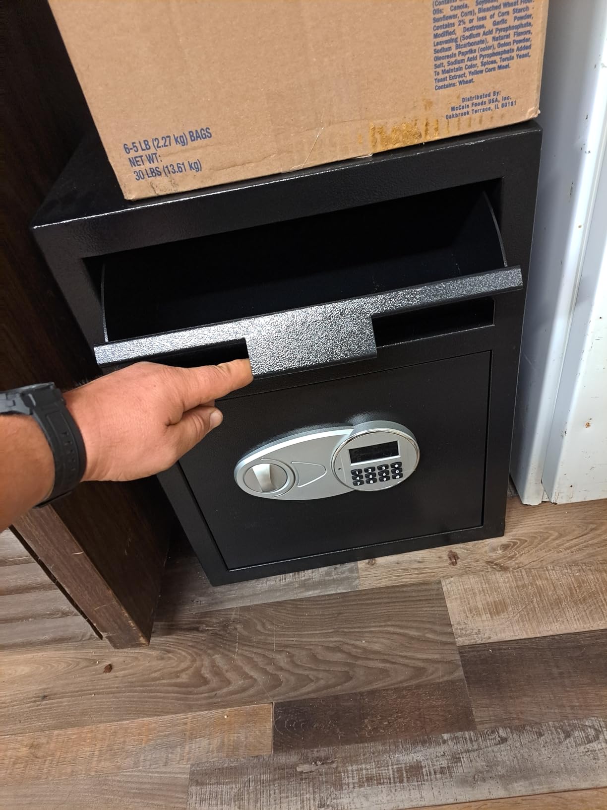 2.6 Cuft Depository Safe for Business with Quick Place Drop Slot | Cash Drop Safes with Digital Combination LCD Display and Anti-Fishing customer photo 1
