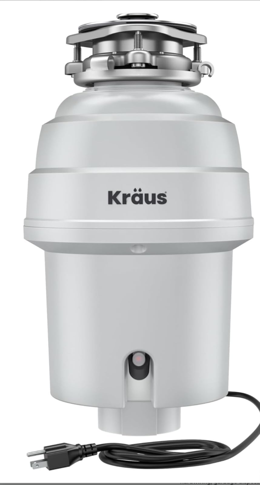 KRAUS WasteGuard 1 HP Continuous Feed Garbage Disposal with Ultra-Quiet Motor for Kitchen Sink with Power Cord and Flange Included, KWD201-100MCG customer photo 2