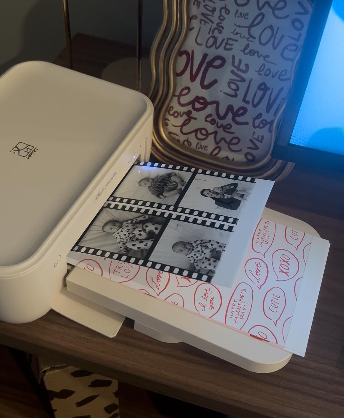 HPRT CP4100 4x6 Photo Printer with 108 Sheets & 2 Ribbons, Full-Color Thermal Dye Sublimation Wi-Fi Printing, Portable Instant Picture Printer for iPhone/Android, AR Video, Fun App, Home Use, White customer photo 2