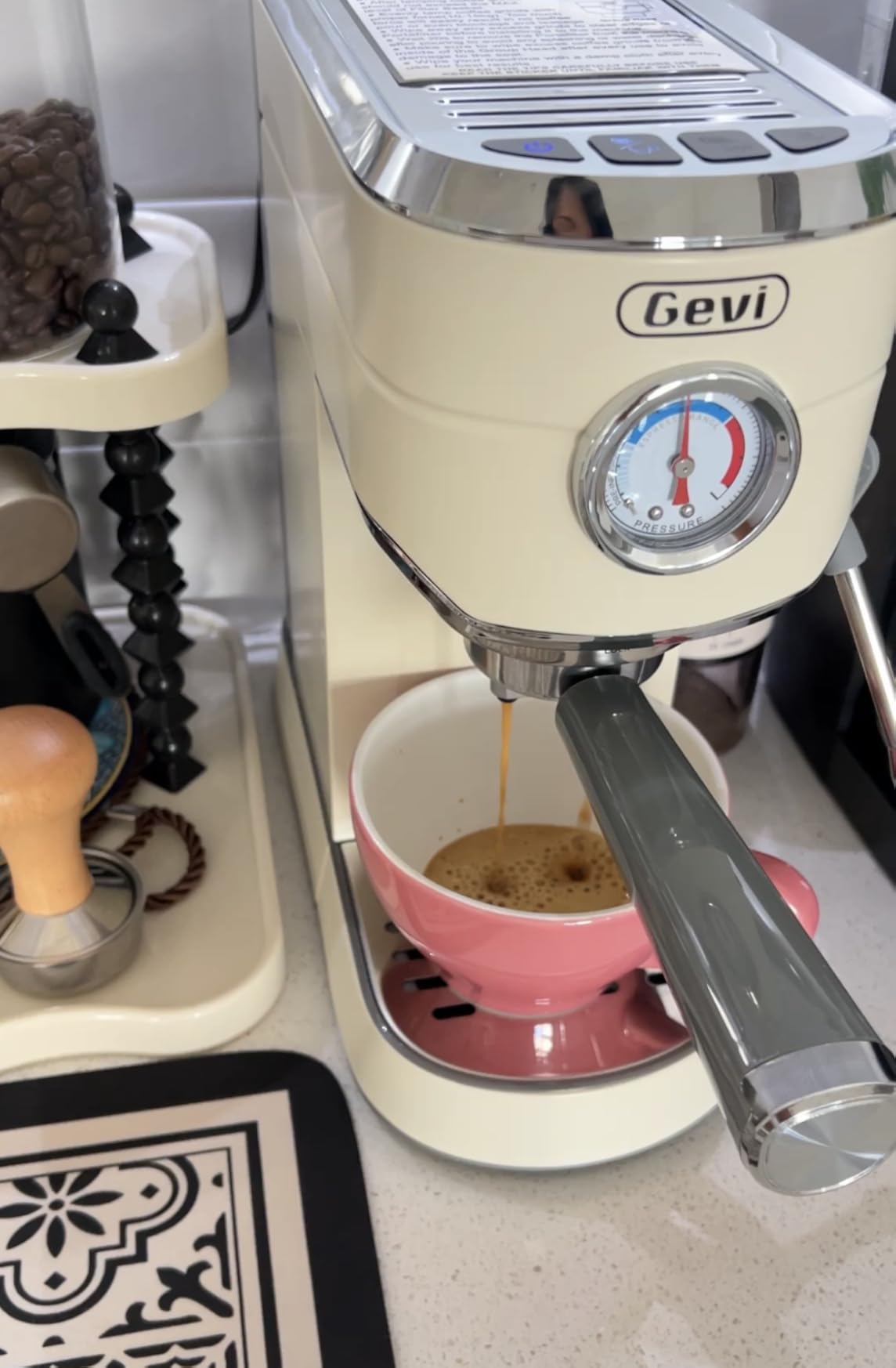 Gevi 20 Bar Espresso Machine with Conical Burr Anti-Static Coffee Grinder | Removable Water Tank, 35 Precise Grind Settings, Easy to Clean, with Milk Frother customer photo 1