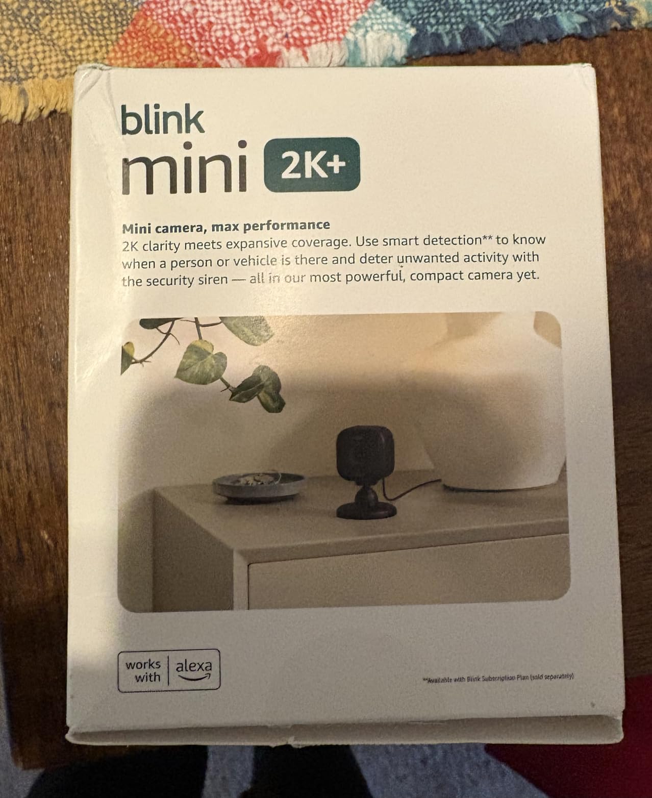 Blink Mini 2K+ (newest model) - Plug-in Home & Pet Indoor Security Camera with 2K video resolution, night vision, enhanced audio, motion detection - 1 camera (Black) customer photo 2