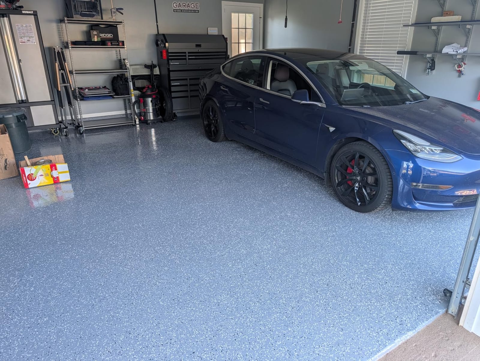 Gorilla Epoxy Garage Floor Coating Kit, 12 Pieces, 550 sq. ft. Coverage | High Gloss Gray Finish, 100% Solids, Superior Adhesion, Incredibly Durable, Ideal for Concrete Flooring customer photo 2