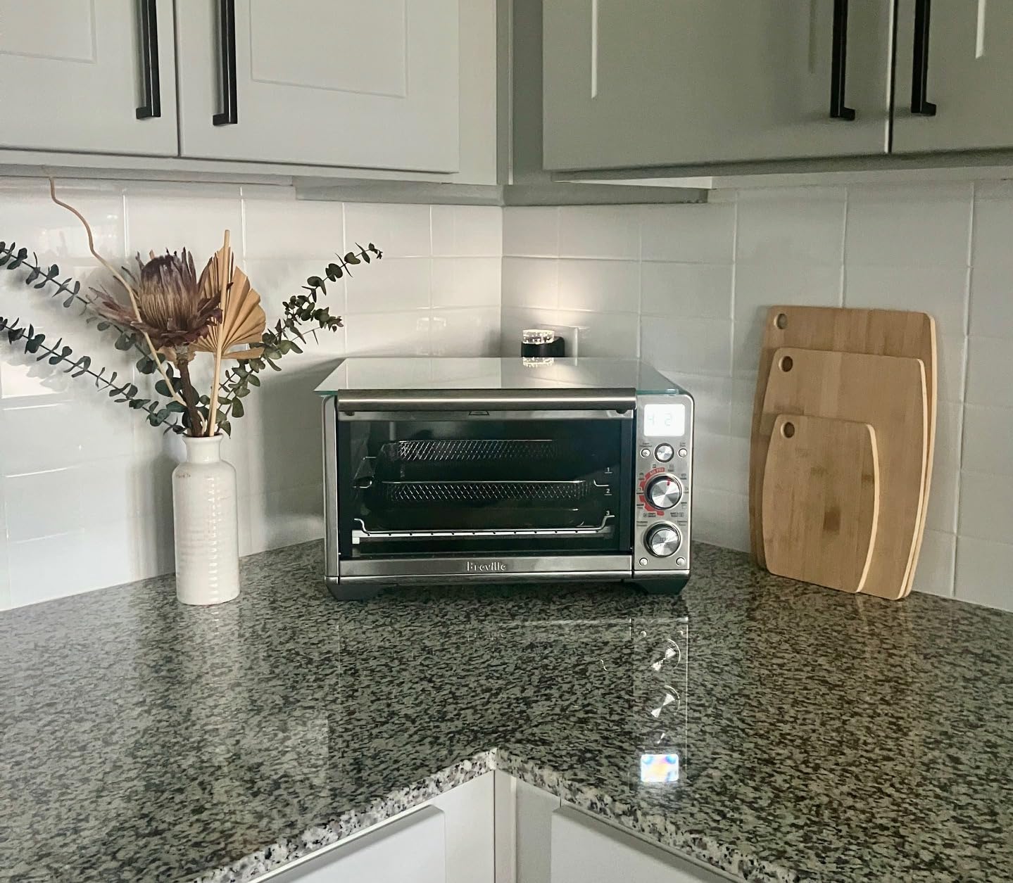 Breville BOV680BSS Smart Oven Air Fryer Compact, Brushed Stainless Steel | Enjoy crispy snacks, leftovers and meals with this small countertop oven with 5 air fry and 5 cooking functions customer photo 2