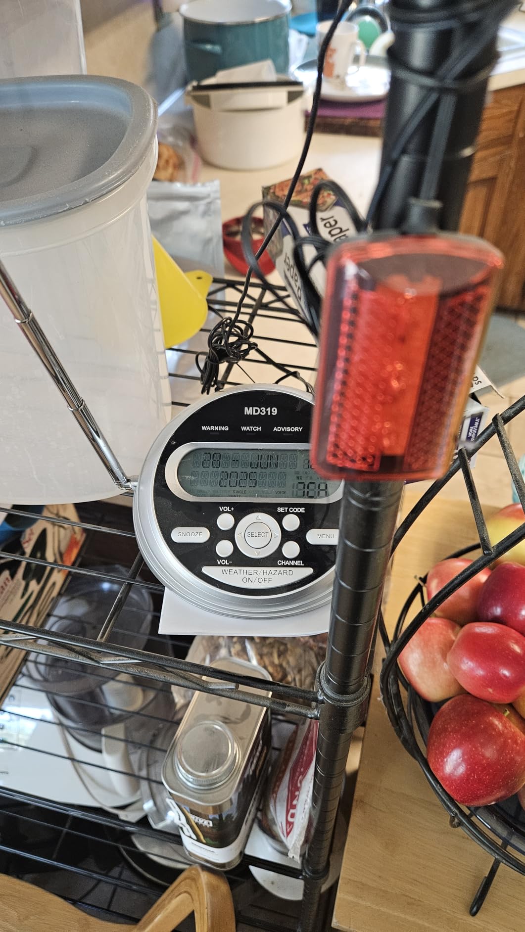 Weather Alert Radio with 23 County Codes,80+ NOAA Alerts,for Tornado,Storm | S.A.M.E Localized Programming,External Antenna,Warning Light,Battery Backup,Alarm Clock,Home & Emergency customer photo 2