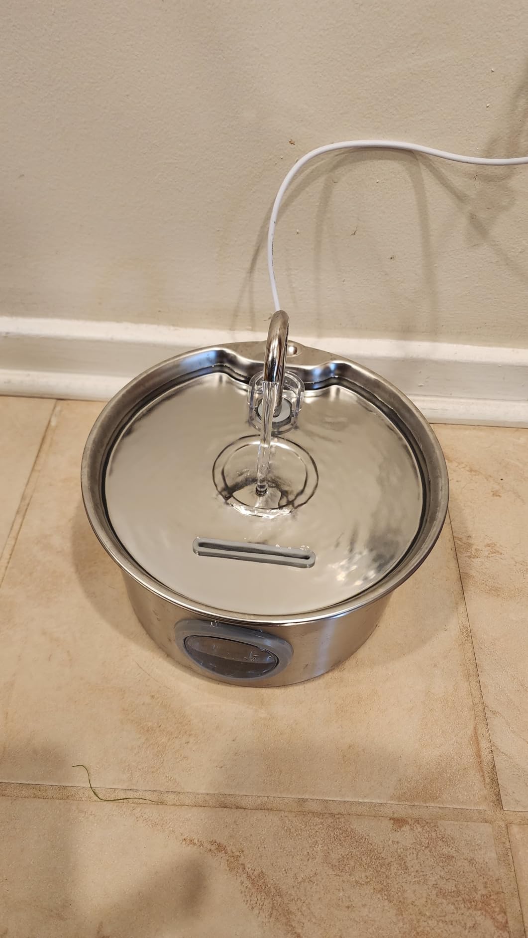Stainless Steel Cat Water Fountain: Cat Fountain with 6 Filters + 3 Sponges | 88oz/2.6L Pet Water Fountain for Cats Inside - Silent Cats Water Bowl Dispenser - ATMZIQXR Kitty Drinking Fountains customer photo 2
