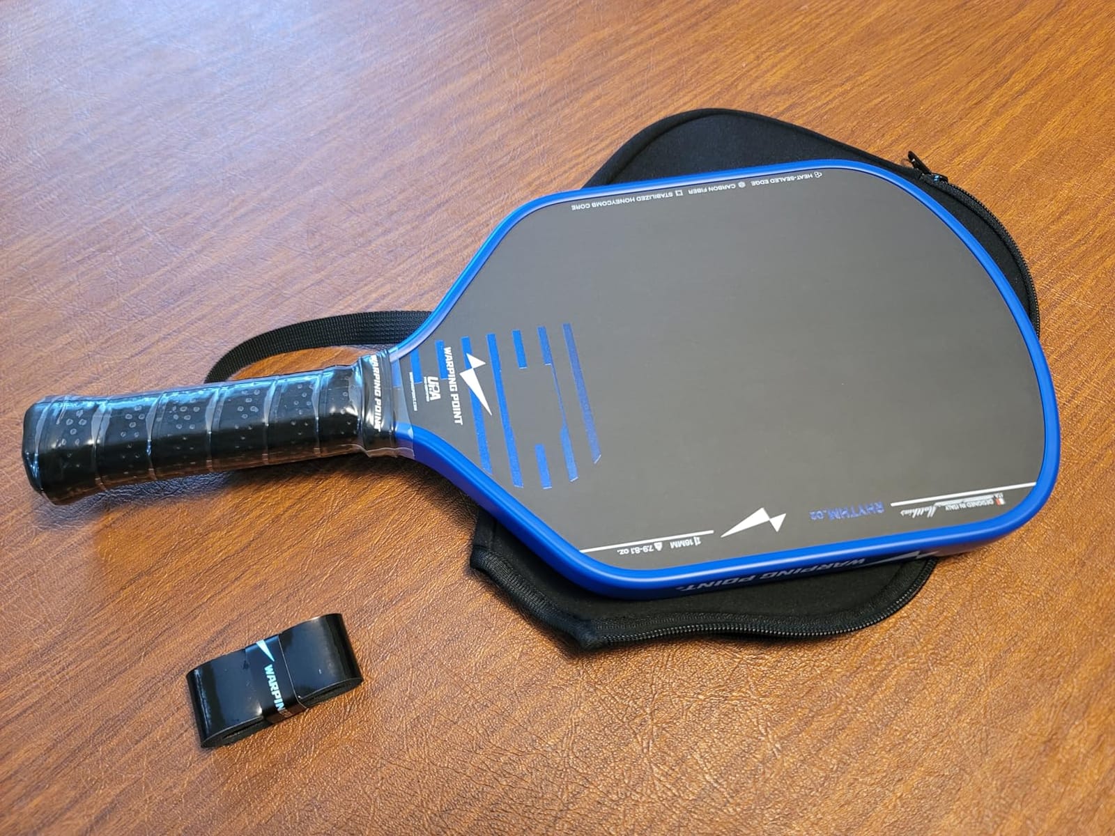 Warping Point Rhythm 16MM Pickleball Paddle, Carbon Fiber Paddle, Thermoformed Design with MaxCell Honeycomb Core, Design for Precision Control & Consistent Power customer photo 2