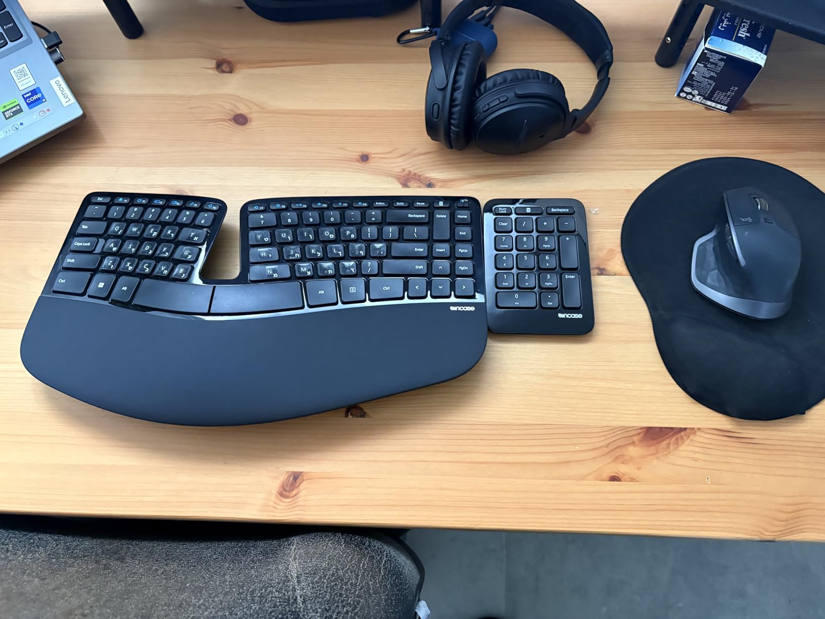 Incase Sculpt Ergonomic Keyboard - Designed by Microsoft - Split Keyset Design, Palm Rest, Contoured Layout customer photo 1