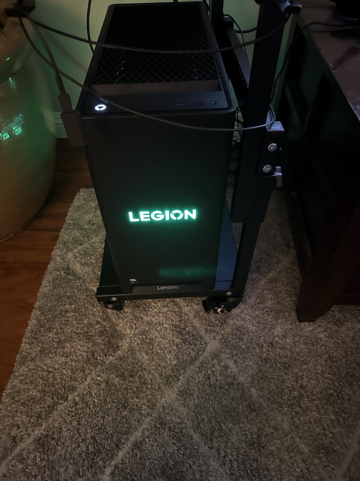 Lenovo Legion Tower 5i - AI-Powered Gaming PC - Intel Core Ultra 7 265F Processor - NVIDIA GeForce RTX 5070 Ti Graphics - 32 GB Memory - 1 TB Storage - 3 Months of PC GamePass customer photo 1