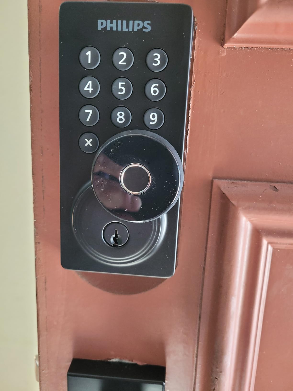 Philips WiFi Keypad Door Lock with Handle, Built-in WiFi, APP Remote Control, Voice & Fingerprint Unlock, Smart Locks for Front Door with Auto Lock, Digital Front Door Lock Set, Keyless Entry Deadbolt customer photo 1