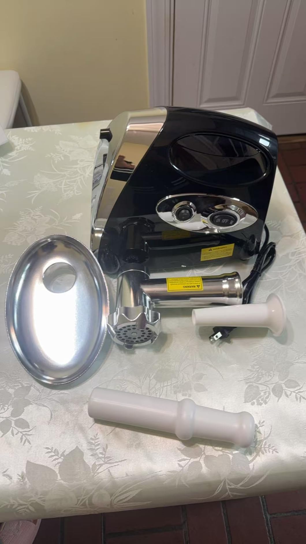 5.0 Upgrade Electric Meat Grinder, 3 Second Grind, Meat Grinder for Home Use | 3500W Super Motor | 3 Sets 304 Stainless Steel Blade & Plate | Meat Grinder with Kubbe & Sausage Kit Perfect for Kubbe, Sausage customer photo 2