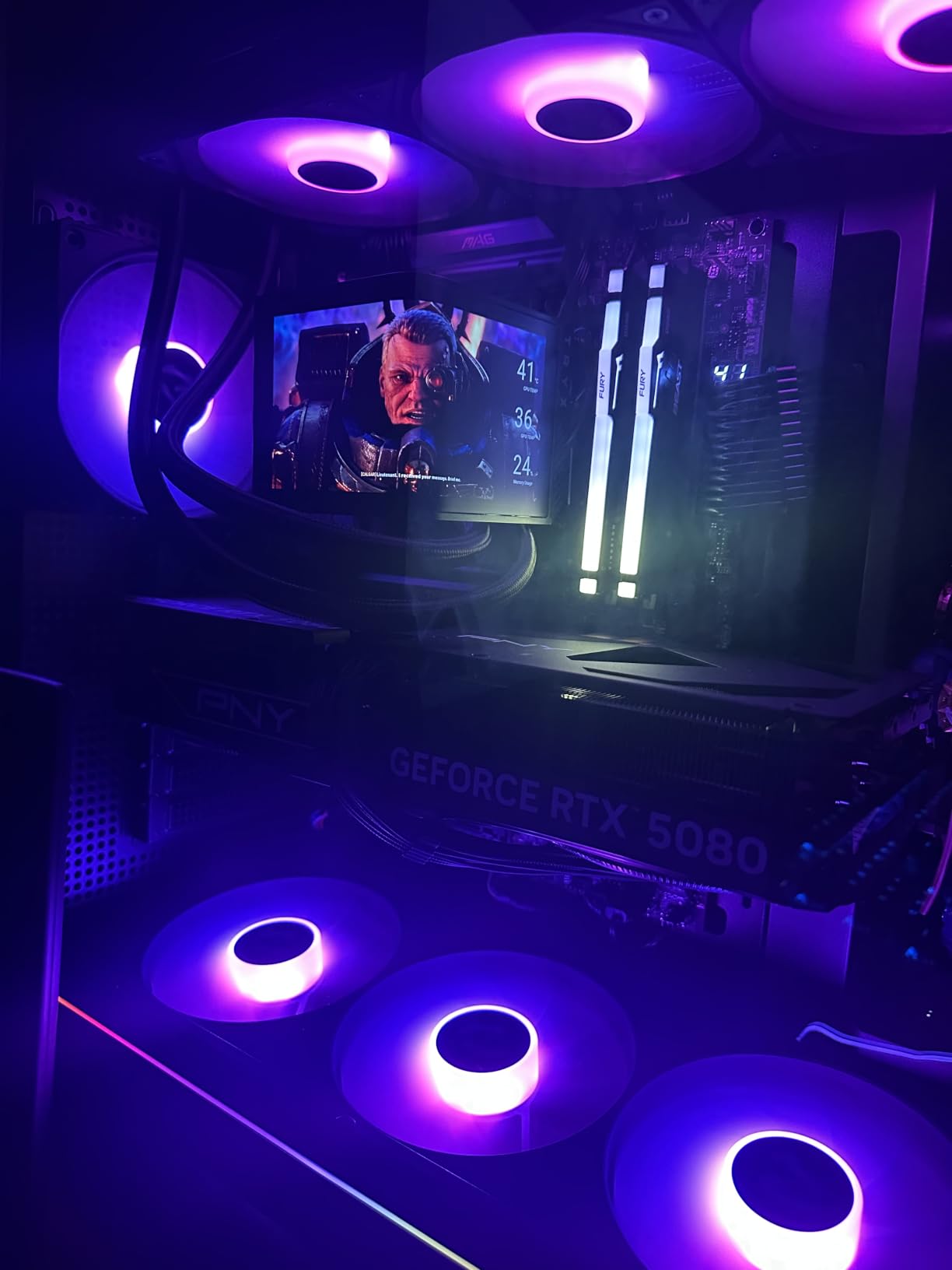 TRYX Panorama SE 360 ARGB 360mm AIO Rotatable 6.67'' AMOLED Curved Screen 3D Anamorphic Effect Customizable AIO Cooler 360mm Asetek Adela Pump 280w TDP ARGB Fan Intel LGA 1851/1700 AMD AM5/AM4 customer photo 1