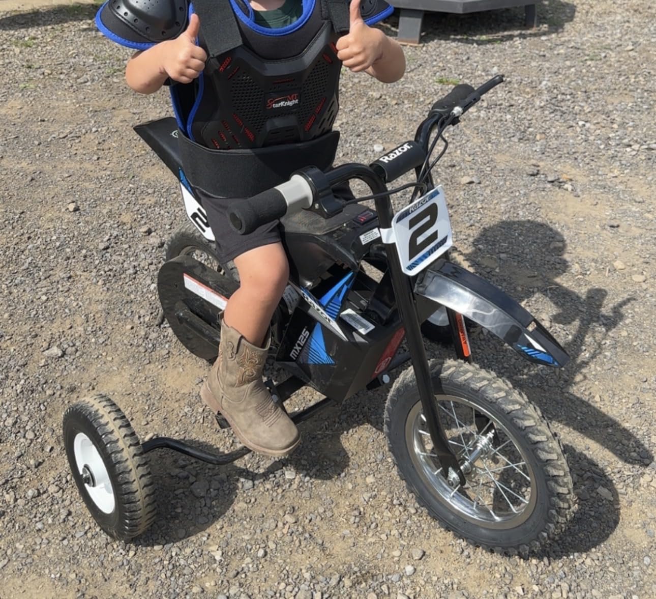 Dirt Bike Training Wheels Compatible with Razor, Honda,yamaha | Fit Razor MX125 MX350 MX400 Training Wheels, Honda XR50 CRF50 Z50 Z50R, Yamaha PW50 TTR50, Kids' Dirt Bike Training Wheels customer photo 1