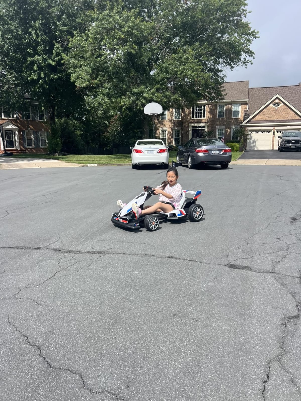 Wanan 36V Electric Go Kart with Adjustable Seat, Licensed BMW Drift Kart with Dual Motors, Crazy Go Cart for Kids Ages 6-12, LED Lights, Drift Mode and 2 Speed (White) customer photo 2