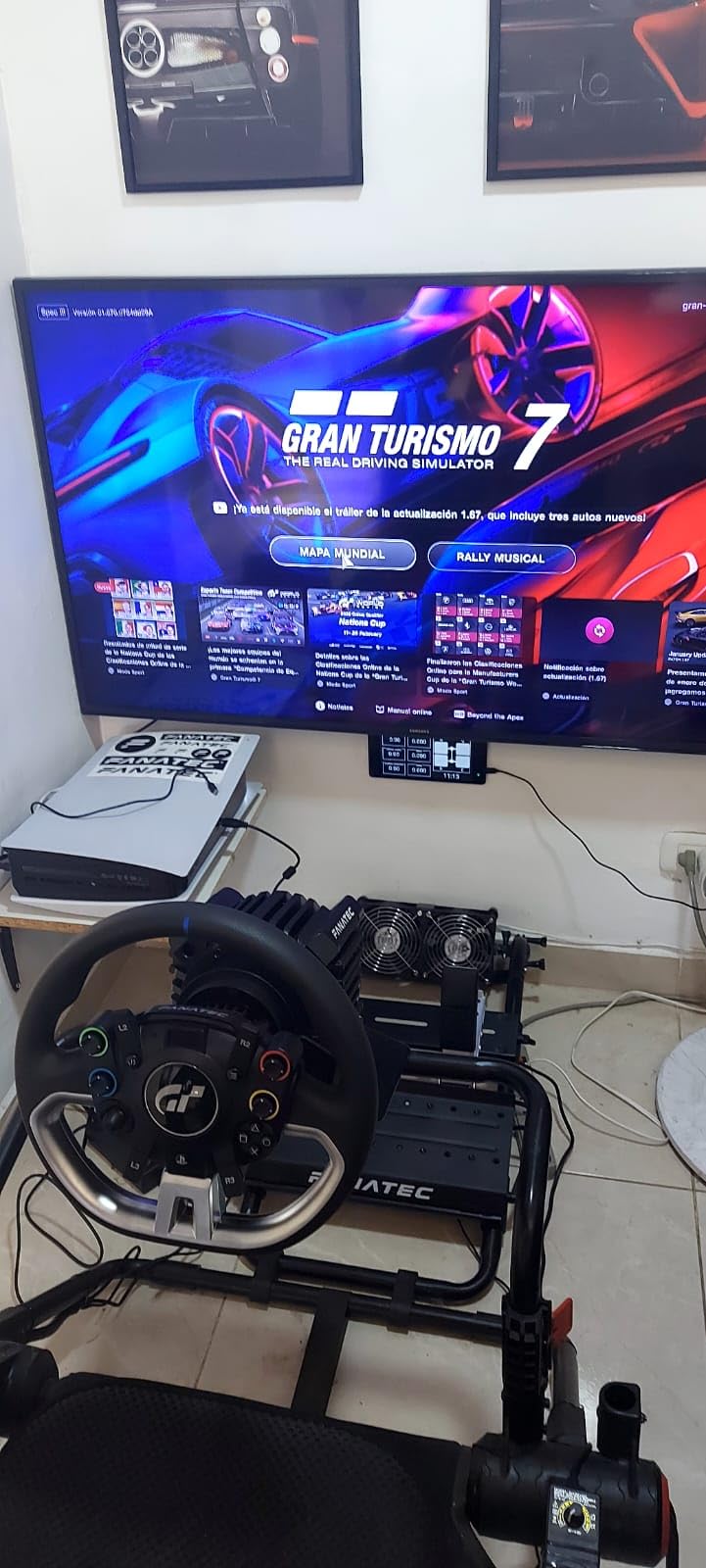 Fanatec Officially Licensed Gran Turismo DD Pro PlayStation Sim Racing Steering Wheel, Base and Pedals - Polyphony Digital Wheel, 5 Nm FluxBarrier Direct Drive, 2-Pedal Set for PC, PS5, PS4 customer photo 2