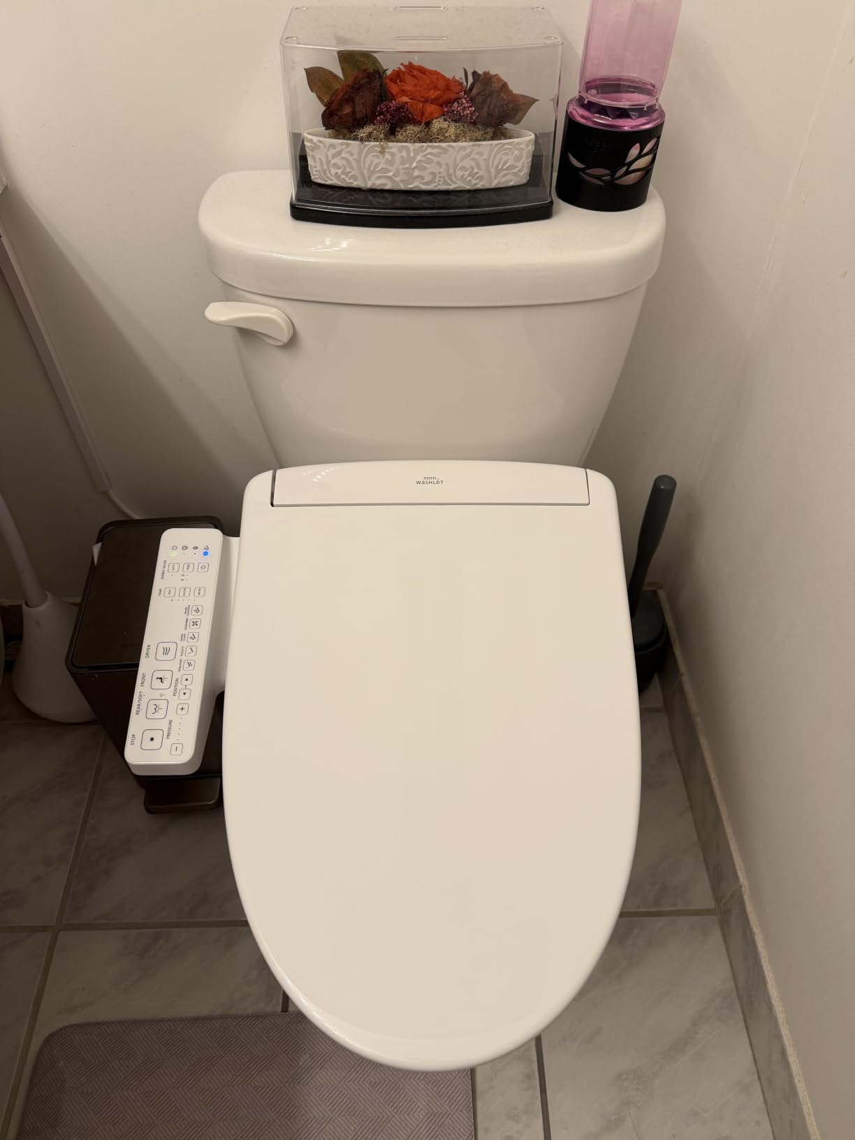 TOTO® WASHLET® S2 Electronic Bidet Toilet Seat with Instantaneous Water Heating, PREMIST and EWATER+ Wand Cleaning, Elongated, Cotton White - SW3346#01 customer photo 1