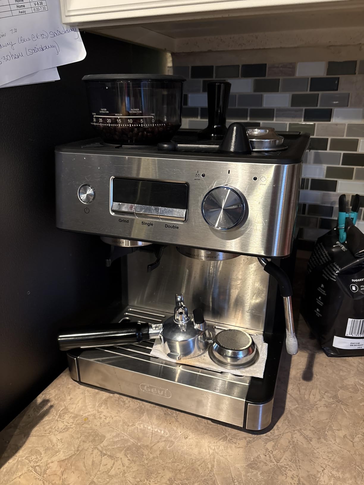 Gevi 20 Bar Espresso Machine with Grinder & Steam Wand for Latte Cappuccino | Removable Water Tank, Powerful Milk Frother, Stable Pressure System For Crafting Silky Homemade Coffee Drinks customer photo 1