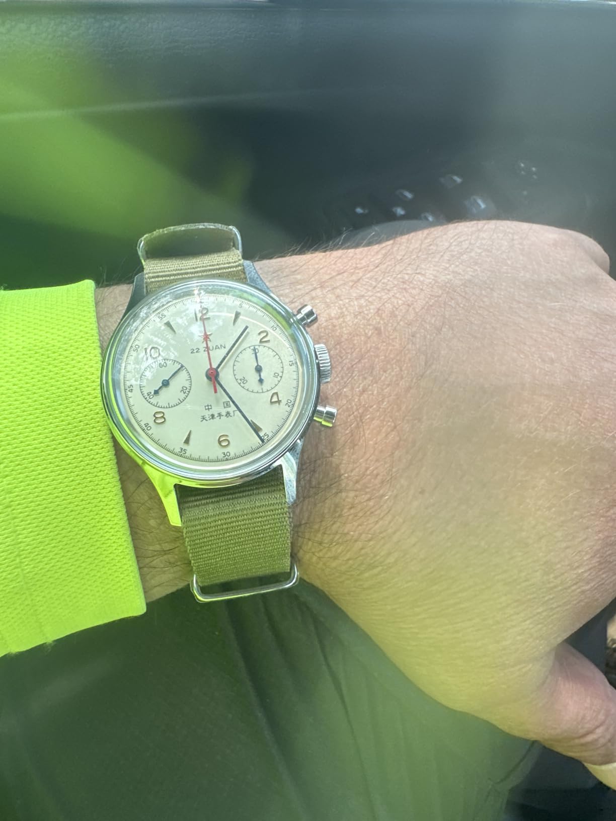 SEA-GULL Men's Mechanical Wristwatch, Seagull 1963 Aviation Chronograph Pilot Mechanical Watch, Manual Winding, GD 1963 International Edition, ST1901 customer photo 1