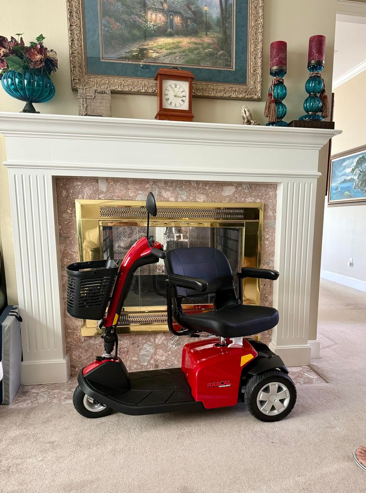 Rascal Conquest 4-Wheel Heavy-Duty Outdoor Mobility Scooter, Long-Range Battery-Powered Electric Travel, 350lb Capacity, Battery Included customer photo 2