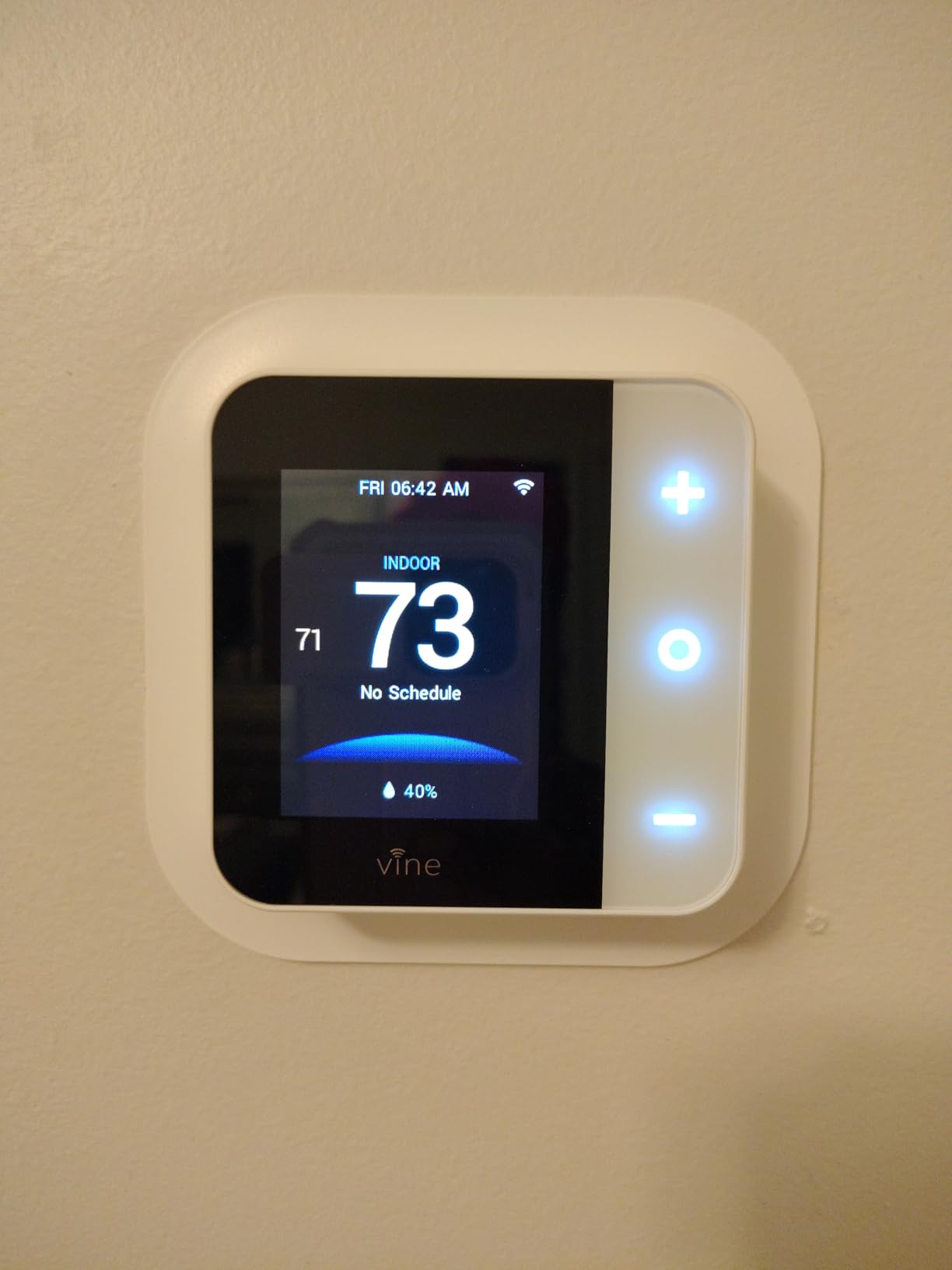 Vine Smart Thermostat for House, WiFi Thermostats for Home Compatible with Alexa and Google Assistant, 7day x 8period Programmable, Energy Star Certified, C-Wire Required customer photo 1