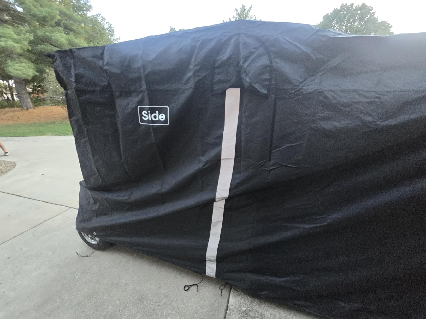 A2C Golf Cart Cover, 600D Heavy Duty Waterproof 4 Passenger Cart Cover,UV Resistant & Windproof Covers, Compatible with EZGO, Club Car, Yamaha customer photo 1