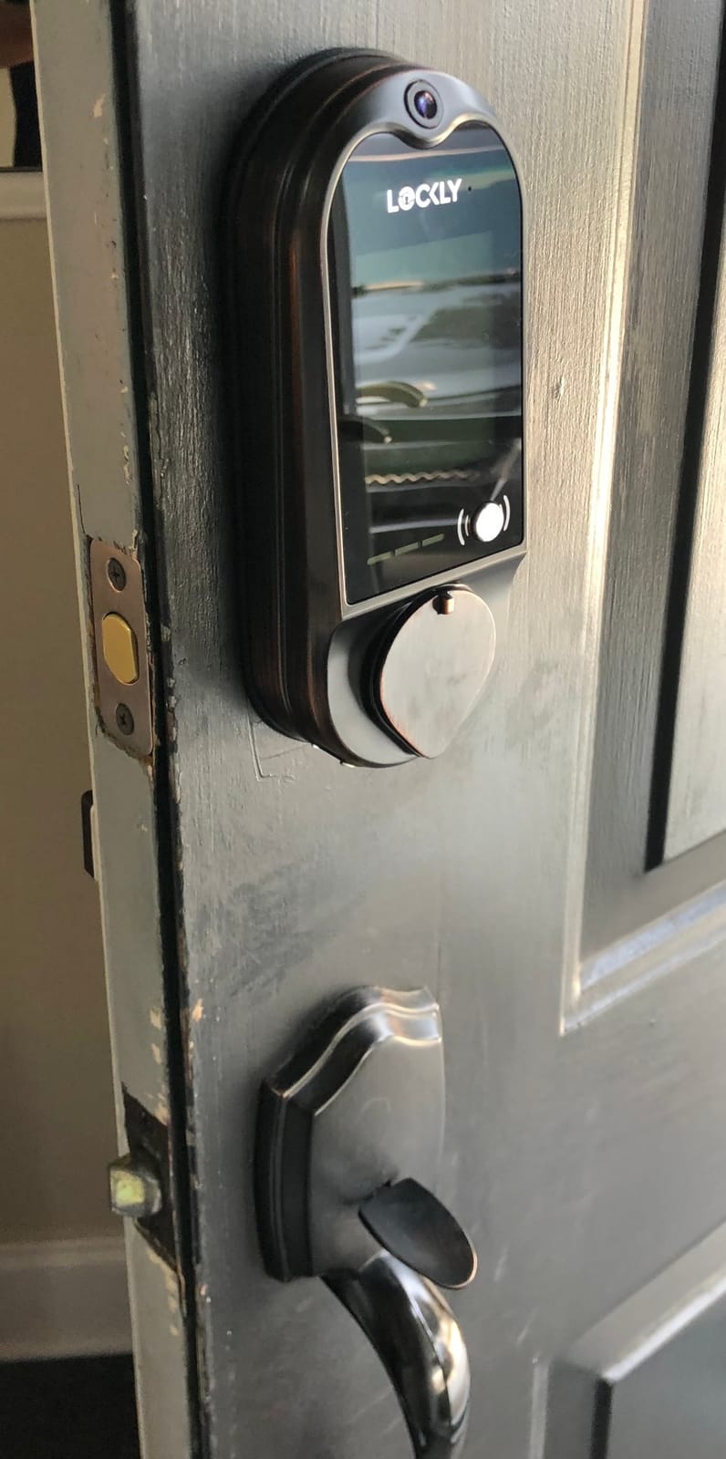 Lockly Vision Video Smart Lock with Video Camera/2-Way Audio Doorbell - Wi-Fi Deadbolt for Front Door, PIN Genie Keypad, Fingerprint, Motion Sensor, App Remote Control, No Monthly Fee, Auto Lock customer photo 2