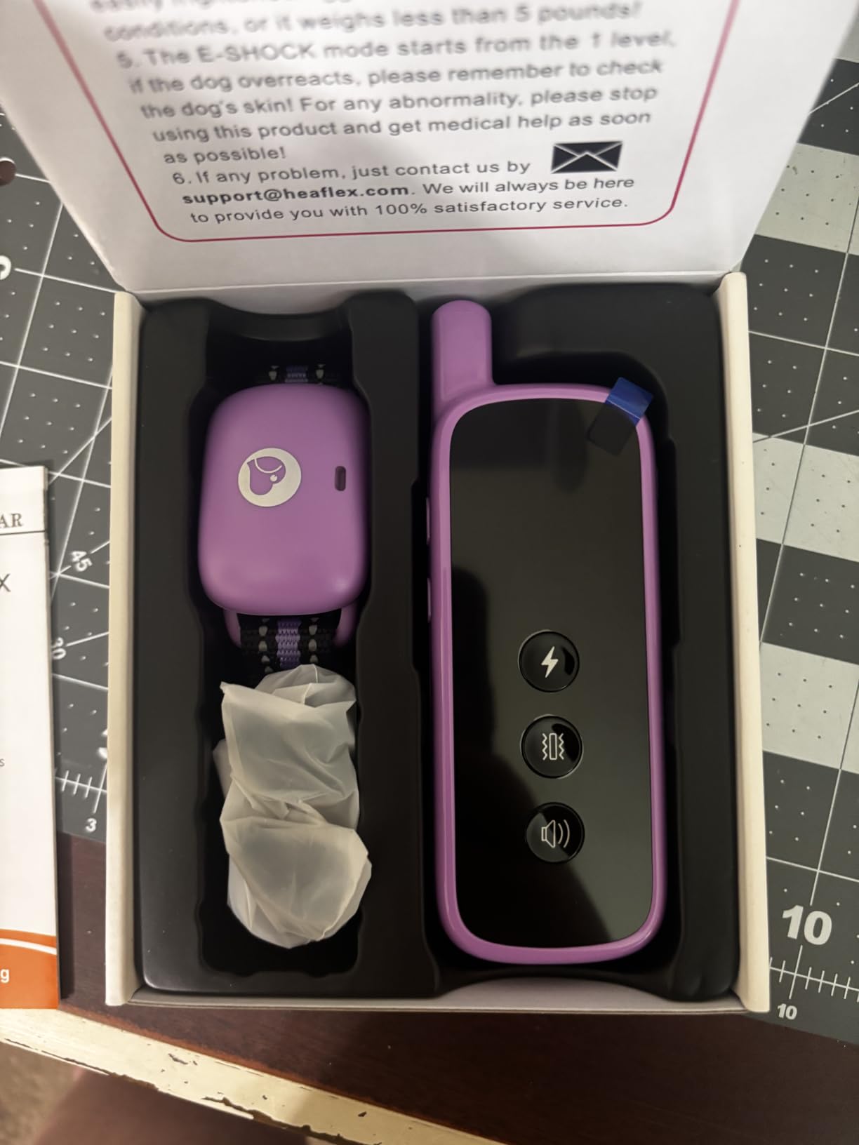 Shock Collar for Dogs 2600FT, Dog Training Collar with Remote Purple | Beep/Vibration/Shock, Security Lock, Rechargeable e Collar, IPX8 Waterproof, Shock Collar for 10-120lbs All Breed Sizes customer photo 1