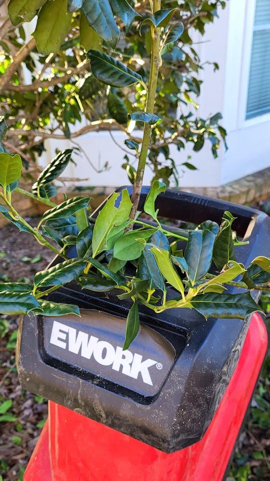 EWORK 15 Amp Electric Wood Chipper Shredder, Max 1.77