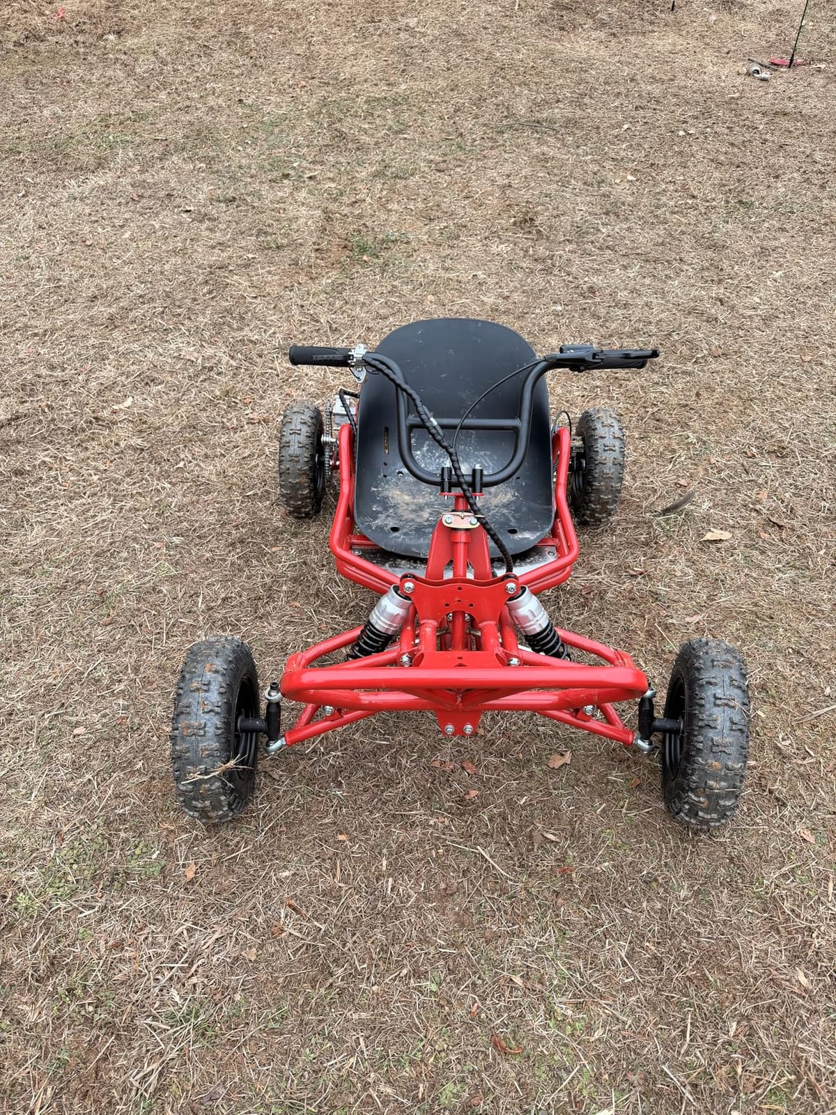 212cc Gas Powered Off-Road Go Kart for Adults & Teens (Black) | 35 MPH, CVT Automatic, 4-Wheel Independent Suspension, Rear Hydraulic Disc Brake, AT145/70-6 Tire customer photo 2