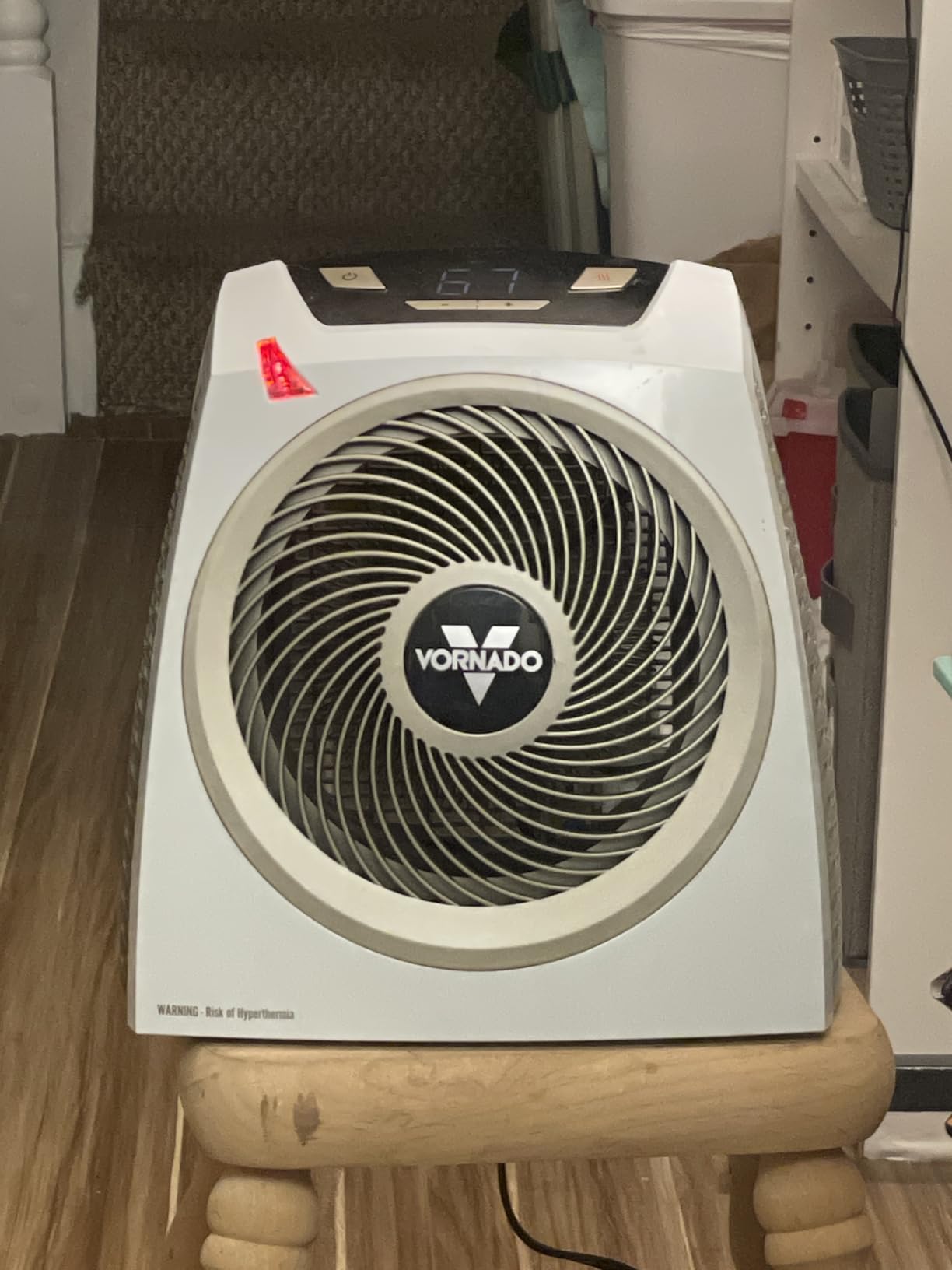 Vornado AVH10 (2025) Space Heater for Home, Fan Only Option, Digital Display with Adjustable Thermostat, Advanced Safety Features, Auto Climate Control, Whole Room Electric Heater for Indoors, White customer photo 2