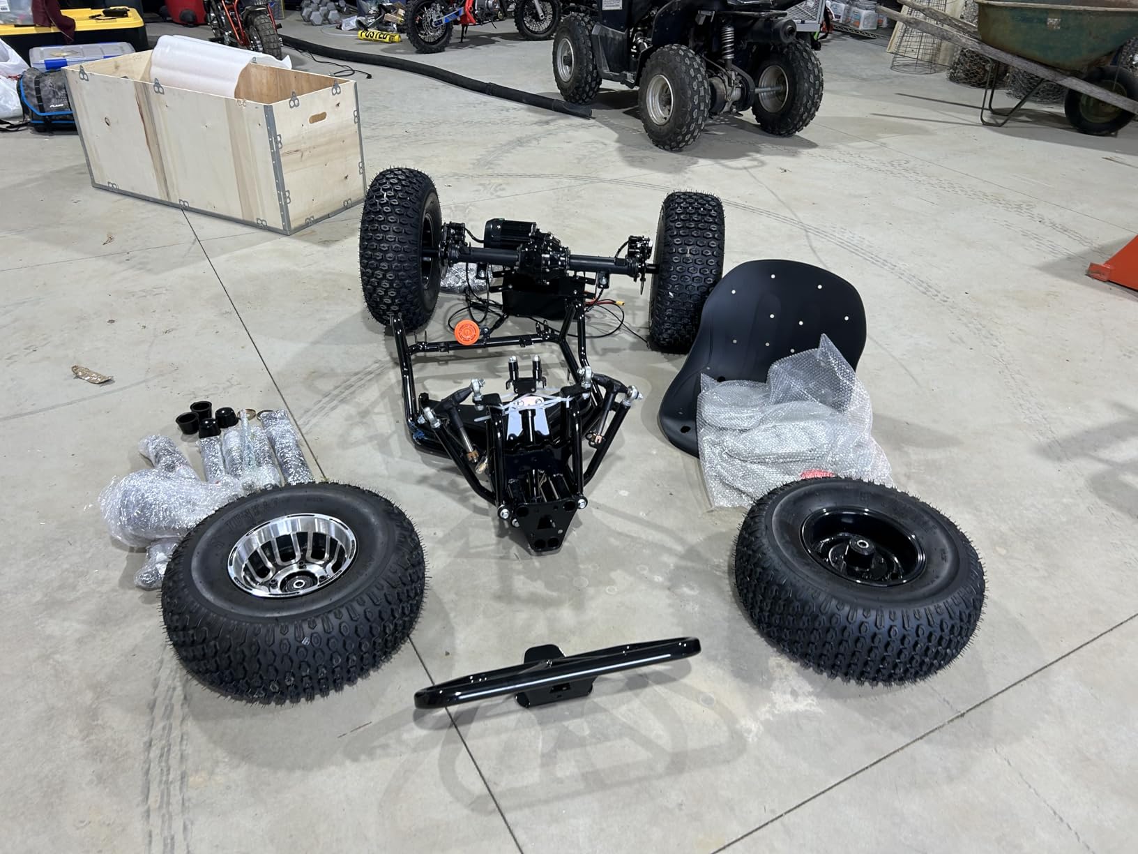 48V 20Ah Electric Off-Road Go Kart for Adults & Teens (Red) | Peak 4000W, 31 MPH, 30-Mile Range, Shaft Drive, Dual Hydraulic Brakes, AT19x7-8 Tires customer photo 1