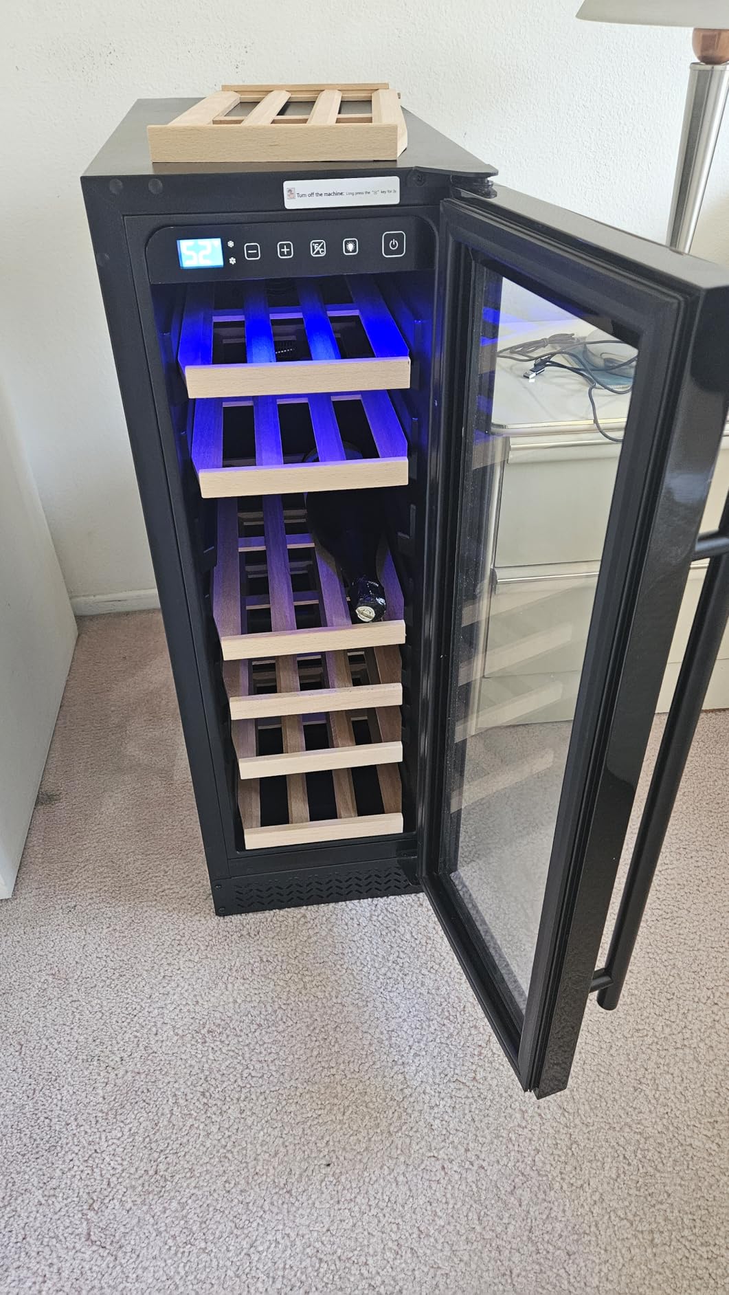 24 Inch Wine and Beverage Refrigerator, 88 Cans and 21 Bottles Dual Zone Wine Fridge with Glass Door Built in or Freestanding, Beverage Cooler for Soda Beer Wine-Kitchen Bar Office customer photo 2