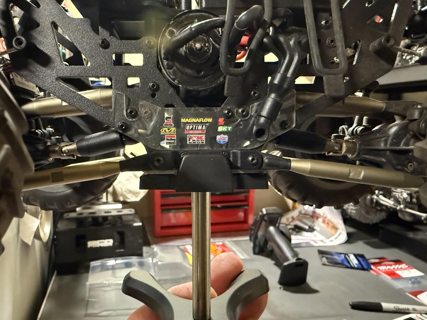 RC Car Stand for MINI LMT 4WD Monster Truck, 1/18 RC car Display Stand for Mini LMT, 2pcs customer photo 2