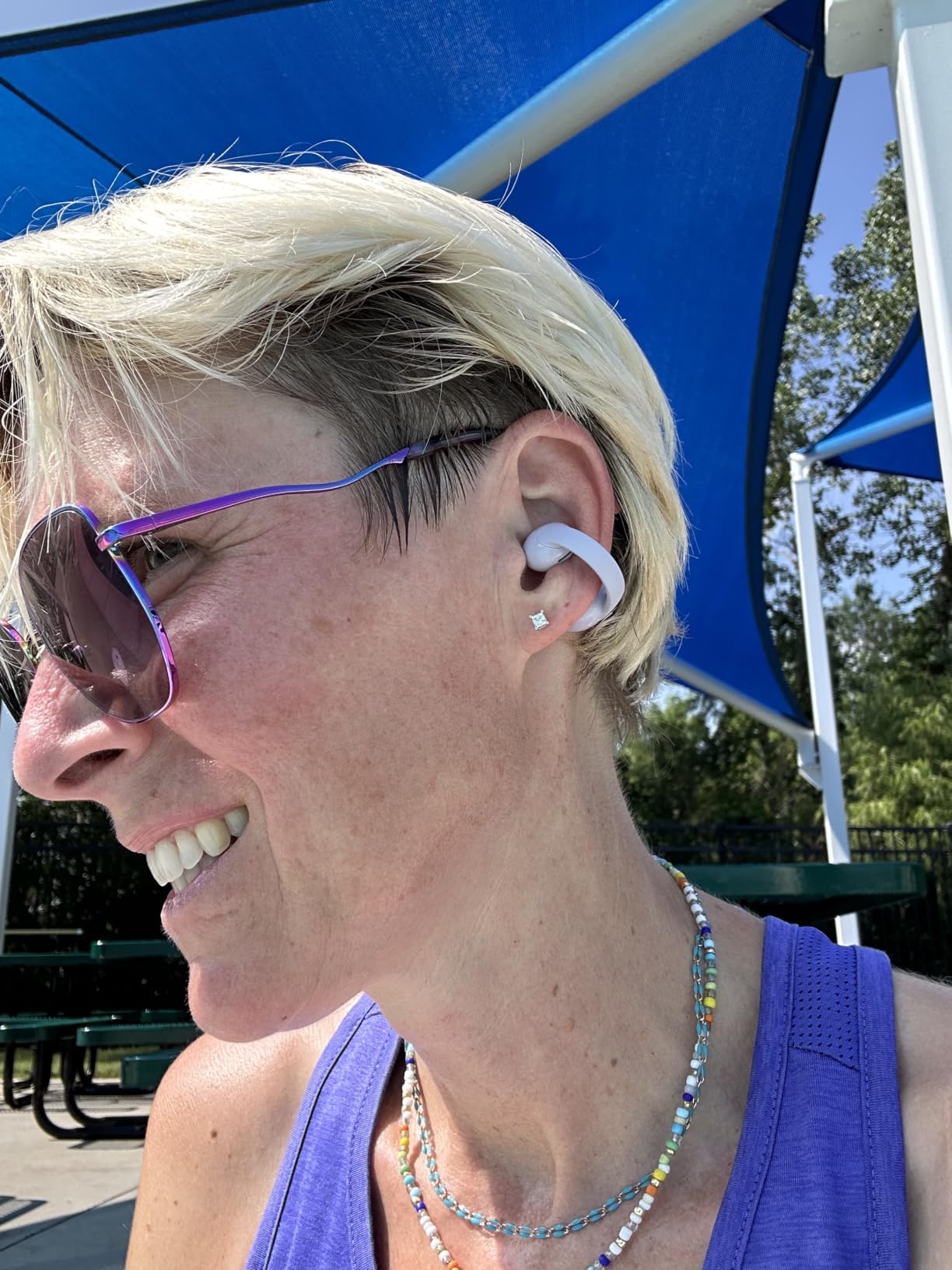 Soundcore C50i by Anker Open Ear Earbuds, Clip On Earbuds, Clip Headphones | Ultra-Comfort for Running Workout, 12mm Drivers for Powerful Bass, 28H Playtime, Secure Fit, Hi-Res, IP55, Bluetooth 6.0 customer photo 1