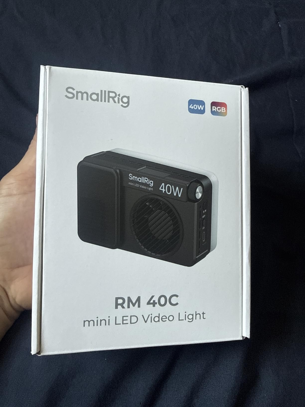 SmallRig RM 40C Portable RGB LED Video Light, Mini Camera Fill Light | 2500K-10000K CRI 96 TLCI 99, 4800mAh, LCD Display, for TikTok YouTube Content Creators Photographer Gifts - 5359 customer photo 1