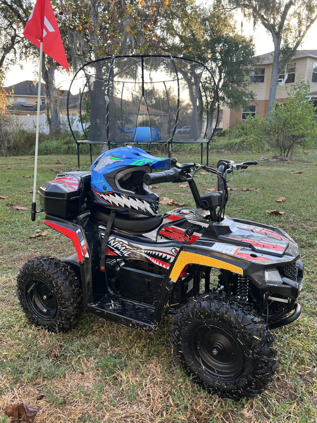 Droyd Animal Kids ATV for Ages 6+, 143 lb Capacity, 36V Electric 4 Wheeler with 500W Brushless Motor, LFP Battery, Dual Speed 10-15 MPH, Dual Suspension Disc Brake Quad Bike with Storage Case customer photo 2