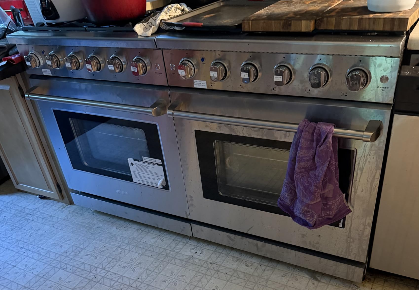VEVOR Gas Range Oven, 30 Inches Width, Freestanding Stainless Steel Stove and Oven with 5 Sealed Cooktop Burners, Easy Reach Racks, Storage Drawer, 4.8 Cu. Ft. Capacity customer photo 2