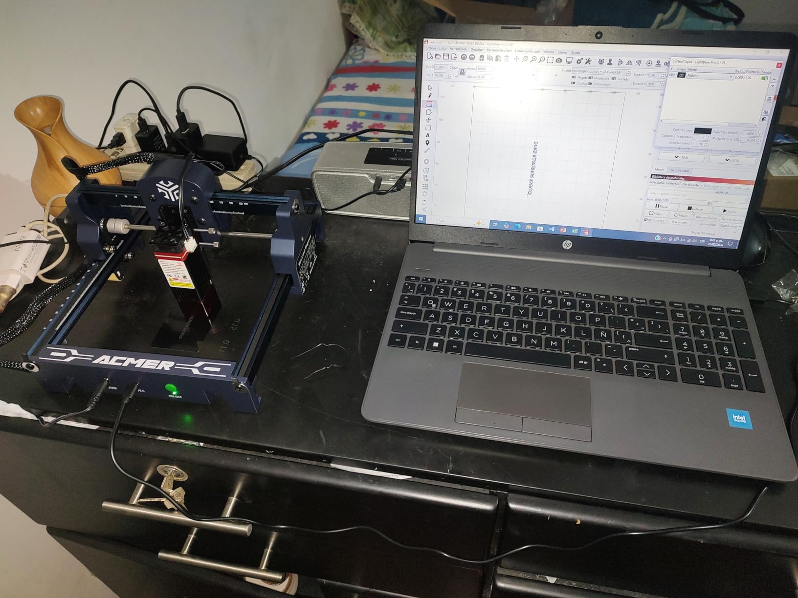 ACMER S1 Laser Engraver Machine, 2500mW Lazer Cutter for Wood and Acrylic | 130 x 130mm Working Area, Compact Desktop Design, Detailed Results for DIY Crafts and Small Projects customer photo 1