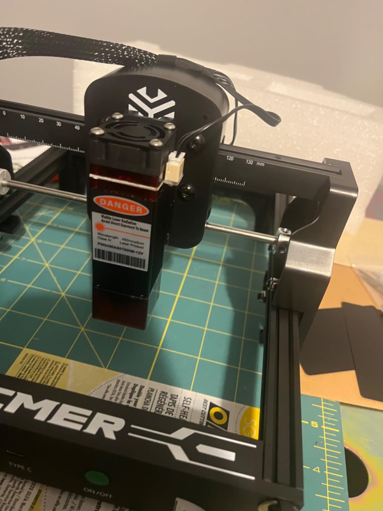 ACMER S1 Laser Engraver, 6000mW Laser Engraver Machine Higher Accuracy Lazer Cutter and Engraving Machine with Working Area 130x130mm,0.04mm Laser Spot Engraving Machines & Tools customer photo 1