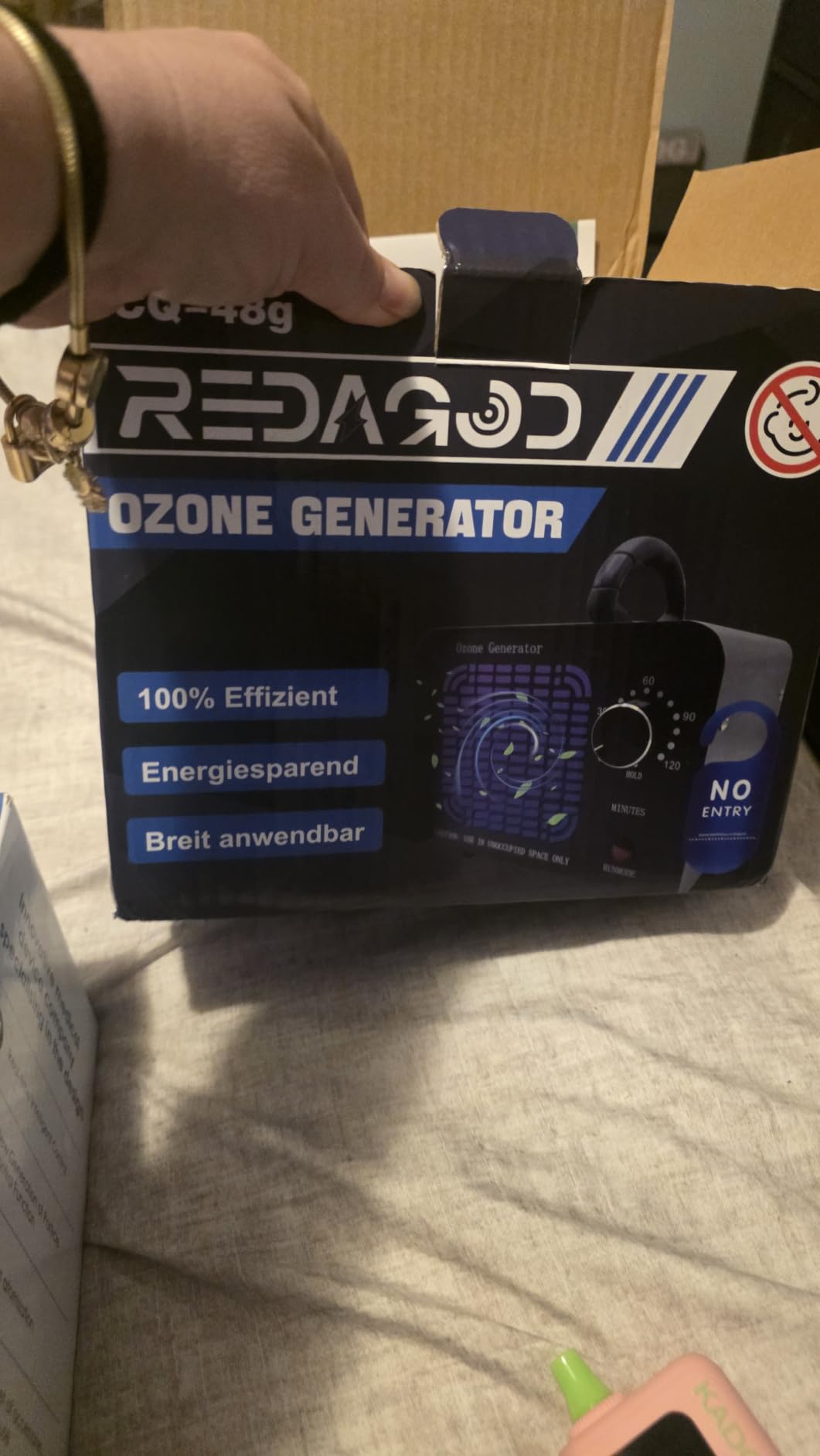 Ozone Generator, Ozone Machine, 4000 sq ft, 120-Min Timer, Black | Ozone Odor Eliminator, High Capacity O3 Ionizer Air Deodorizer, Portable Mini Ozone Machine for Car, Home, Smoke, Pets customer photo 2