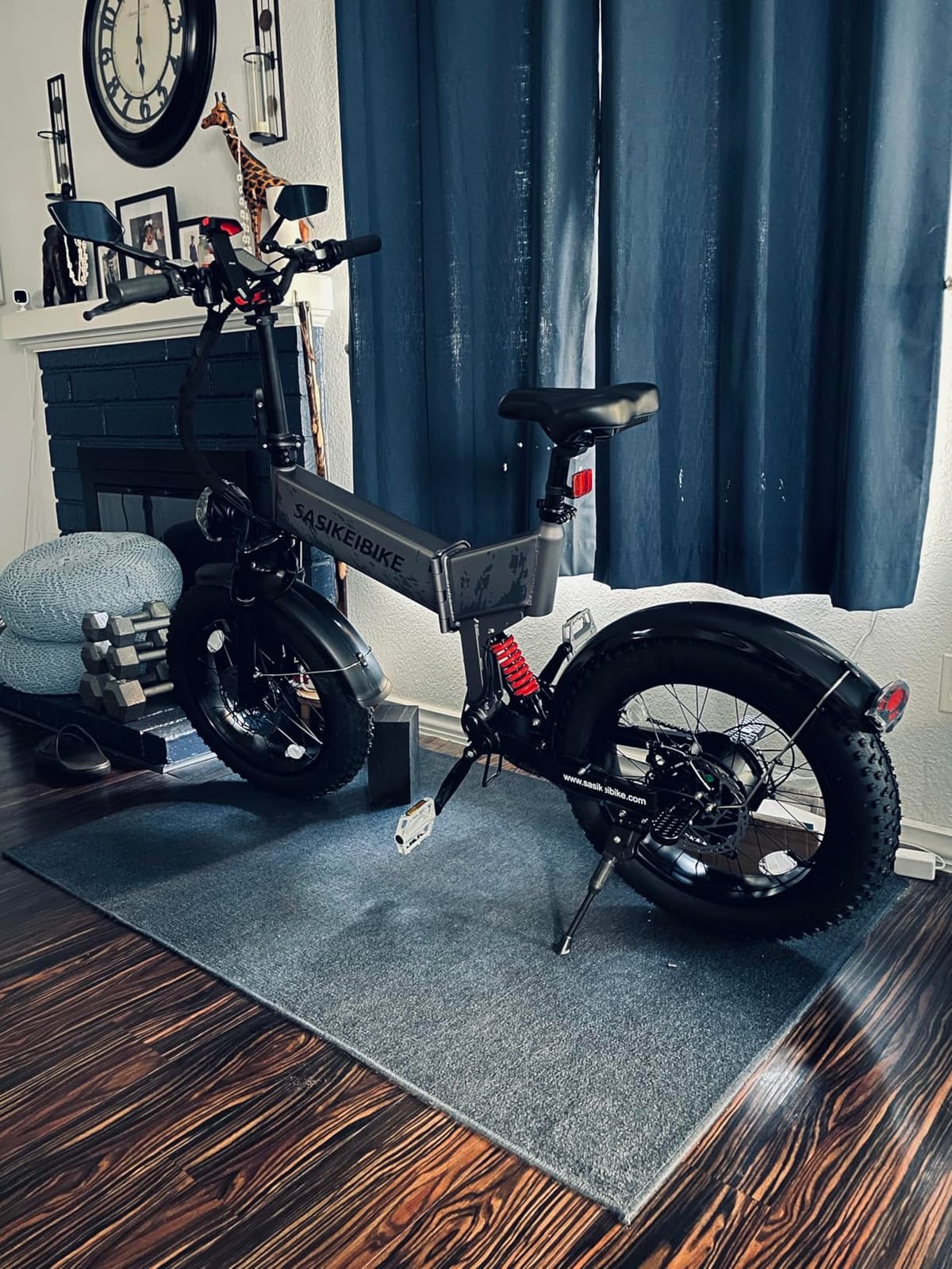1500W Folding Electric Bike for Adult 52V20Ah Battery 20x4inch Ebike | Foldable Front & Rear Fork Suspension Ebike for Commuter & Mountain, Removable Battery E-bike, 70 mile Range Electric Bicycle customer photo 1