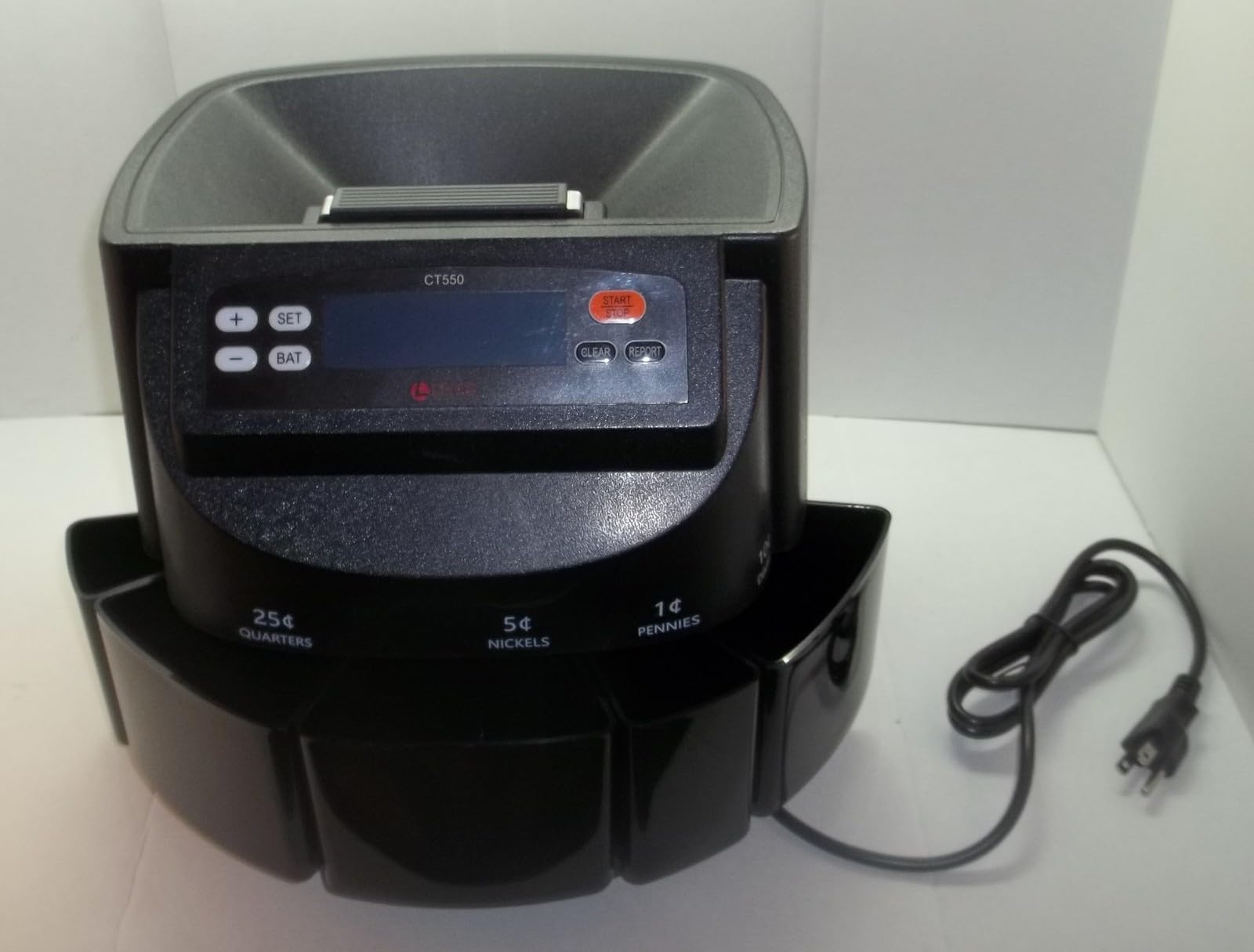L LIKED Coin Counter & Sorter Machine 5 US Coins 50 Wrappers 270/min LCD | Accurate sort for pennies, nickels, dimes, quarters & dollars. Batch wrap mode, holds 2000 coins, easy to use customer photo 2